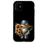 Funny Garden GNOME Grandpa with Sunflower Decor for Summer Coque pour iPhone 11