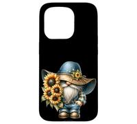 Funny Garden GNOME Grandpa with Sunflower Decor for Summer Coque pour iPhone 15 Pro