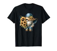 Funny Garden GNOME Grandpa with Sunflower Decor for Summer T-Shirt