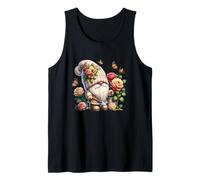 Funny Gardener Gnome For Butterfly Lovers Cute Flower Garden Débardeur