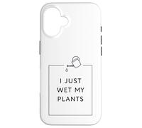 Funny Gardening Pun Houseplant Lover I Just Wet My Plants Coque pour iPhone 16