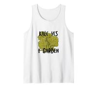 Funny Gardening Pun Kale, Oui, Je Jardine Débardeur