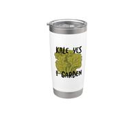 Funny Gardening Pun Kale, oui, je jardine Gobelet isotherme en acier inoxydable double paroi