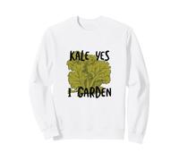 Funny Gardening Pun Kale, Oui, Je Jardine Sweatshirt