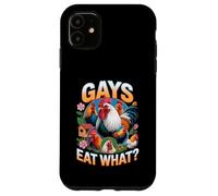 Funny Gays Eat What - Cock Chicken LGBT Humor Gay Men Women Coque pour iPhone 11