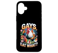 Funny Gays Eat What - Cock Chicken LGBT Humor Gay Men Women Coque pour iPhone 16 Plus
