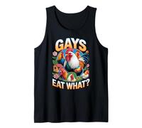 Funny Gays Eat What - Cock Chicken LGBT Humor Gay Men Women Débardeur