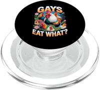 Funny Gays Eat What - Cock Chicken LGBT Humor Gay Men Women PopSockets PopGrip pour MagSafe