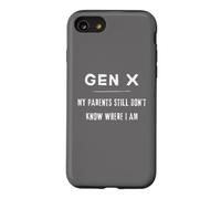 Funny Gen X, Funny Generation X, Mes Parents ne savent Toujours Pas Coque pour iPhone SE (2020) / 7/8