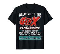 Funny Generation X Welcome to Gen Xer Playground 60s 70s 80s T-Shirt