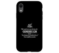 Funny Genesis 1 28 Pêche Jésus Christ Foi Coque pour iPhone XR