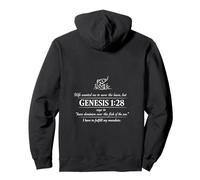 Funny Genesis 1 28 Pêche Jésus Christ Foi Sweat à Capuche