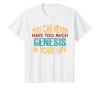 Funny Genesis Personalized Tshirt First Name Joke Item T-Shirt, Enfant, Blanc, 8 Ans