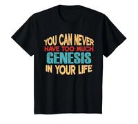 Funny Genesis Personalized Tshirt First Name Joke Item T-Shirt, Enfant, Noir, 2 Ans