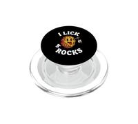 Funny Geologist I Lick Rocks Rockhound Geology PopSockets PopGrip pour MagSafe