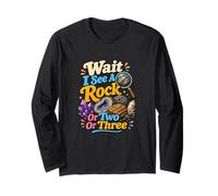 Funny Geology Rocks Loupe géologue Manche Longue