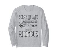 Funny Geometry Bus Math Bus Sorry I'm Late I Took The Rhombus Manche Longue