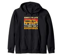 Funny Geometry Bus Math Bus Sorry I'm Late I Took The Rhombus Sweat à Capuche