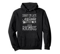Funny Geometry Bus Math Bus Sorry I'm Late I Took The Rhombus Sweat à Capuche