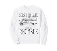 Funny Geometry Bus Math Bus Sorry I'm Late I Took The Rhombus Sweatshirt