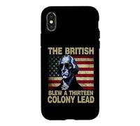 Funny George Washington The British Blew A 13 Colony Lead Coque pour iPhone X/XS