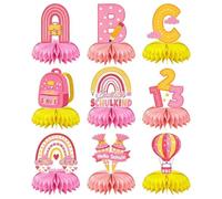 Funny German Back to School Decorations 9 Piece Reusable Party Supply Set