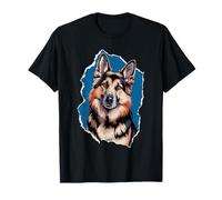 Funny German Shepherd Inside - Barks, Wiggles Design T-Shirt