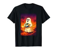 Funny Ghost Beach Volleyball Player Halloween Volleyball T-Shirt
