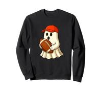 Funny Ghost Football Player Halloween Football Trainer Coach Sweatshirt