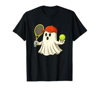 Funny Ghost Tennis Player Halloween Tennis Trainer Coach T-Shirt