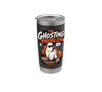 Funny Ghosting Halloween Shades Ghost Introverti Dating Humour Gobelet isotherme en acier inoxydable double paroi