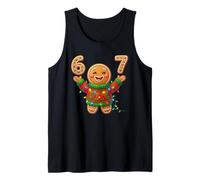 Funny Gingerbread Six Seven 67 Ice Cream Drip Christmas Meme Débardeur