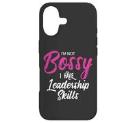 Funny Girl Boss I'm Not Bossy I Have Leadership Skills Coque pour iPhone 17