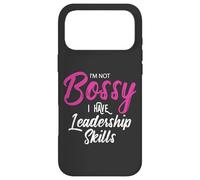 Funny Girl Boss I'm Not Bossy I Have Leadership Skills Coque pour iPhone 17 Pro Max
