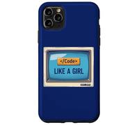 Funny Girl Coder Design Programmation informatique Développeurs Web Coque pour iPhone 11 Pro Max
