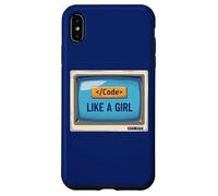 Funny Girl Coder Design Programmation informatique Développeurs Web Coque pour iPhone XS Max