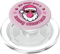 Funny Girls 6 7 Christmas Meme 67 Pink Santa Christmas PopSockets PopGrip pour MagSafe