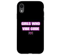 Funny Girls Who Vibe Code, IA Coder Coque pour iPhone XR
