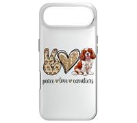Funny Girls Womens Peace Love Cavaliers King Charles Spaniel Coque pour iPhone Air