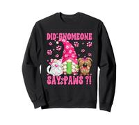 Funny GNOME Cat Saying for Women and Girls Cute Dog Quote Sweatshirt