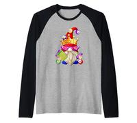 Funny GNOME Dad in Bingo Player Costume for Men Bingo King Manche Raglan