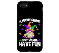 Funny GNOME for Men Women Who Just Wanna Have Fun Mardi Gras Coque pour iPhone SE (2020) / 7/8