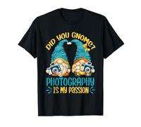 Funny GNOME Photographer Design Photography is My Passion T-Shirt