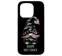Funny GNOME Pun for Men Punk Rock Biker Gnope Not Today Coque pour iPhone 15 Pro