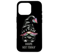 Funny GNOME Pun for Men Punk Rock Biker Gnope Not Today Coque pour iPhone 16 Pro
