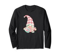 Funny GNOME with Teapot and Teacup Set for One Teacher Mom Manche Longue