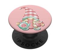 Funny GNOME with Teapot and Teacup Set for One Teacher Mom PopSockets PopGrip Adhésif