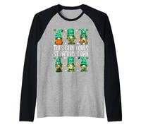 Funny Gnomes for Women This Girl Loves St. Patricks Day Manche Raglan