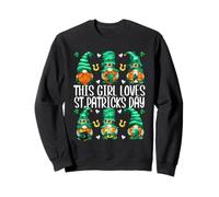Funny Gnomes for Women This Girl Loves St. Patricks Day Sweatshirt