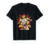 Funny Goat Explosion Crazy Goats Barnyard Jeu de Simulation Amusant T-Shirt